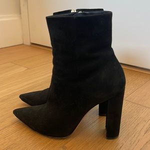 Gianvito Rossi Black Suede Bootie